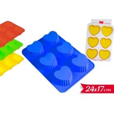 Picture of HEART SILICONE BAKING MOULD X 6 CAVITIES